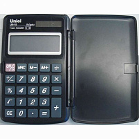 Калькулятор Uniel карманный UK-15K 8 разрядов, двойное питание, 117х73х10