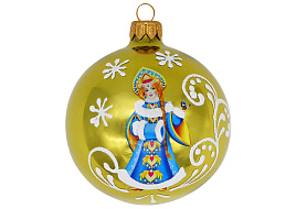 Шар 80 Росписная Снегурочка Ку-80-214019/2 упак