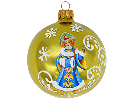 Шар 80 Росписная Снегурочка Ку-80-214019/2 упак