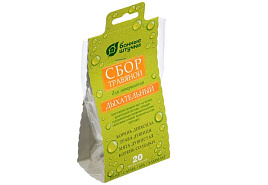 Травяной сбор 33410 Дыхательный 20 фильтр-пакетов для бани