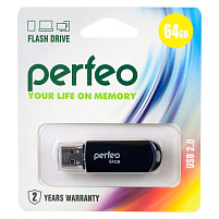 Флеш-драйв Perfeo USB 64Gb C03 серый