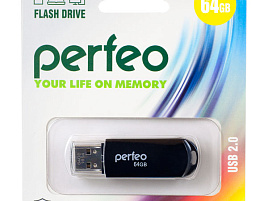 Флеш-драйв Perfeo USB 64Gb C03 серый