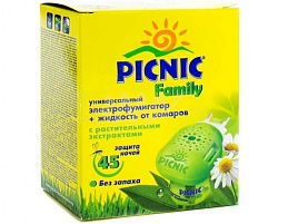 Комары Фумигатор Пикник+жидкость Family 3125/04-011