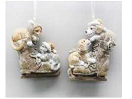 Подвеска полистоун Кот/пес 8см 782423