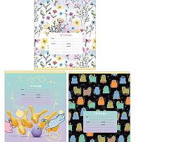 Тетрадь 12л. клетка  Т5ск12 11680 "Mix-8. Девочки"