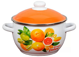 Кастрюля эмаль 3л 6RH181M Orange индукция
