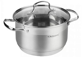 Кастрюля нержавейка 3,4л KT20-D-20/2638 Гамма Катунь индукция