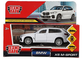 Машина металлическая X5-12-WH BMW X5 M-SPORT 12 см, двери, багаж, бел