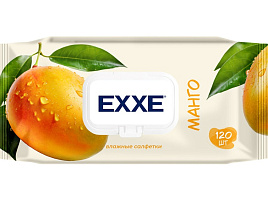 Влажные салфетки EXXE 120шт Манго