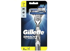 Станок для бритья Gillette Mach3 Turbo с 2кассетами