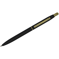 Ручка Luxor 1116 "Sterling" синяя, 1,0мм, корпус черный/золото, кнопочный механизм