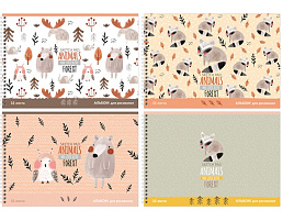 Альбом для рисования 32л. на спирали BG АР4гр32 10883 "Animals forest"