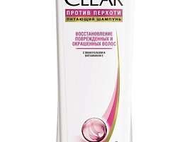 Шампунь Clear против перхоти 400мл.Восстановление для поврежденных окрашенных волос(Unilever)5829