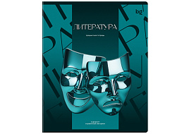 Тетрадь Литература 48л. ТП5ск48_к_вл 63925 "Темное стекло", конгрев, твин-лак, 70г/м2