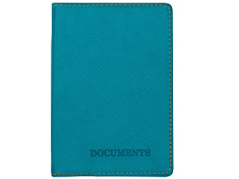 Автодокументы OfficeSpace DL_53596 "Denim", экокожа, бирюза