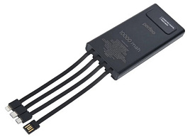Аккумулятор внешний Perfeo 1631 Universal 10000mah PD+QC3.0/In all/Out USB,Micro usb,Type-C,Lightnin,3А/22.5W/Black