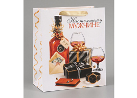 Упаковочная сумочка 23*27 10934965 Настоящему мужчине