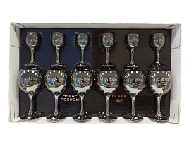 Набор подарочный 411/134/06/5624 Сияющий графит (6фужеров+6рюмок)