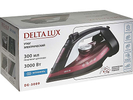 Утюг DELTA LUX DE-3009 бордовый
