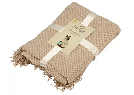 Плед-покрывало 127*170 Silvano вязанный бежевый A120041/2706