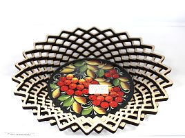 Тарелка из бересты большая в асс.