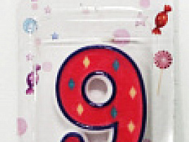 Свеча-цифра "9" ЧО2005/9