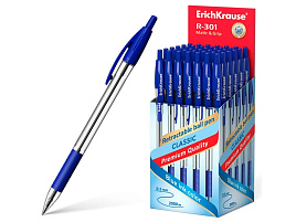 Ручка Erich Krause 46758 автоматическая R-301 Matic&Grip Classic 1.0, цвет чернил синий