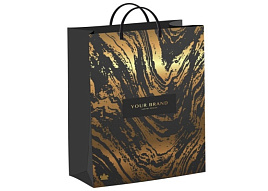 Упаковочная сумочка 40*30 Золотой бренд, мягкий пластик