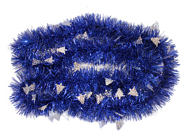 Мишура №10/H37 синяя с елкой