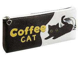 Пенал мягкий MESHU MS_57818 200*85*30 "Coffee cat", искусственная кожа
