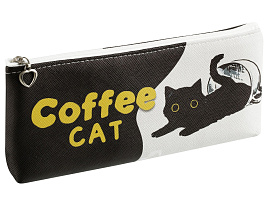 Пенал мягкий MESHU MS_57818 200*85*30 "Coffee cat", искусственная кожа