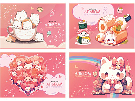 Альбом для рисования 40л. BG АР4ск40_м 10940 "Каваи", металлизация