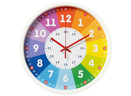 Часы настенные "21 Век" 30*30 3027-030 Обучающие белый круг