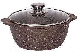 Кастрюля литой алюминий 3л 43806/2710 Мечта гранит Brown с/кр