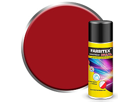 Эмаль-аэрозоль рубиново-красный  520мл Farbitex 3003