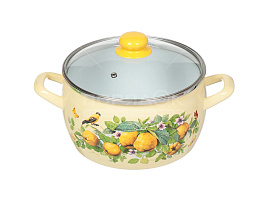 Кастрюля эмаль 7,5л 2820/4423 Айва Метрот ст.кр.