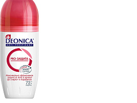 Дезодорант Deonica женский 50мл.Pro-Защита антиперспирант ролик