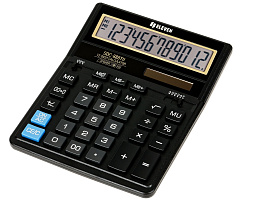 Калькулятор Eleven SDC-888TII настольный 12 разрядов, двойное питание, 158*203*31мм, черный