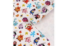 Бумага упаковочная 10941043 Смешарики 70*100см (1л)