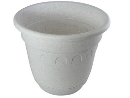 Кашпо цветочное 1,8л Колывань С93М мрамор с/п