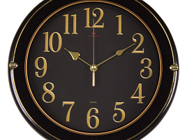 Часы настенные "21 Век" 32,5*32,5 3328-002 Классика черные круглые