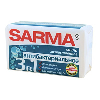 Мыло хозяйственное Сарма 140г антибактериальное (НК)11148