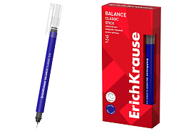 Ручка роллер Erich Krause 63147 Balance Stick Classic 0.5, цвет чернил синий