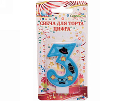 Свеча-цифра "3" Счастливый день 448-154