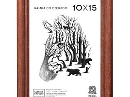 Фоторамка 10*15 дерево Темный дуб 1701