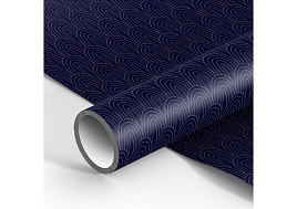 Бумага упаковочная MESHU М100_41101 глянц. 70*100см, "Dark blue", 90г/м2
