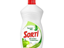 Средство для посуды Капля-Сорти  450мл.Яблоко и лемонграсс 1810-3