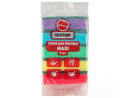 Губка для посуды Textop Макси 5шт.Т-0138