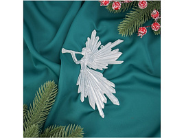 Подвеска пластик Девушка с дудкой 16*11см 10514173