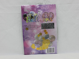 Шар надувной с наполнением блестки 6718